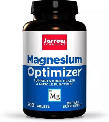 JARROW FORMULAS Magnesium Optimizer With Vitamin B6 200 Vegan Tablets • £19.99