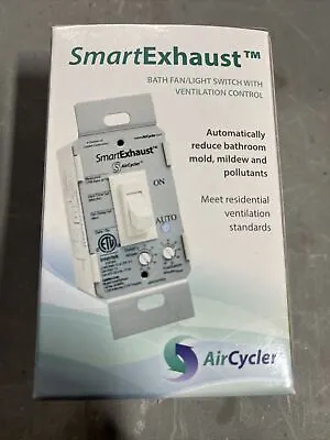 Aircycler Smart Exhaust Bathroom Fan Light Switch New-Almond • $65