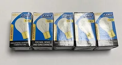 5 Feit Electric 40W 130V Bulb High Intensity Clear Intermediate Base 40S11N130 • $22.99