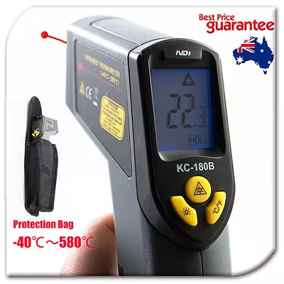 -40~580 Celsius Infrared IR Thermometer Temperature Laser Gun Meter + Bag 180B  • $29.99