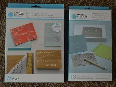 NEW ~ MARTHA STEWART CRAFT     Dry Embossing Starter Kit  /   Foiling Kit  • $16.95