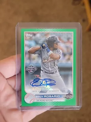 Eguy Rosario 2022 Topps Pro Debut GREEN Auto #d /99 PADRES TOP PROSPECT • $15