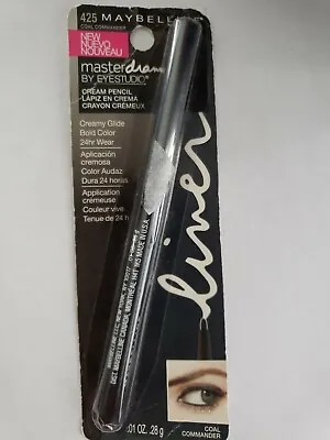 Maybelline Master Drama Eyeliner Cream Eye Pencil Crayon 425 COAL COMMANDER Gray • $9.90