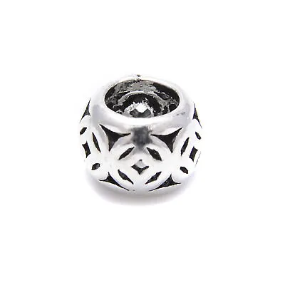 925 Sterling Silver Large Hole Spacer Beads Size 5x7mm Sold 6Pcs Per Bag • $17.99
