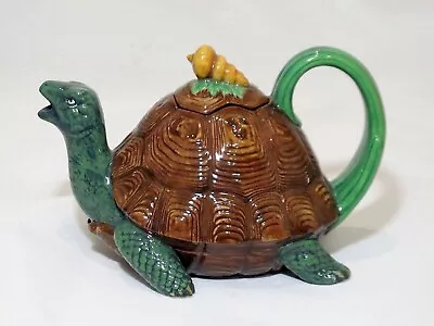 Minton Archive Collection Majolica TORTOISE Teapot • $223.44