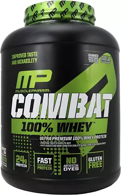 MusclePharm Combat 100% Whey Muscle-Building Whey Protein Powder Chocolate...  • $159.99