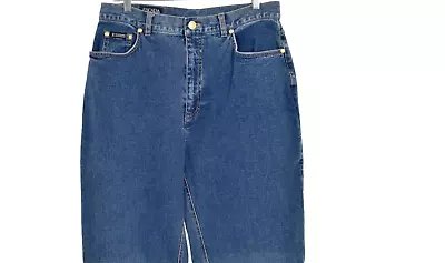 SALE /ESCADA Sport Denim Blue Jeans Women Size Medium M Casual Chic Casual Pants • $20