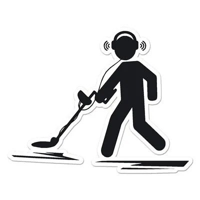 Metal Detector Vinyl Decal Sticker Indoor Outdoor 3 Sizes #11933 • $5.95