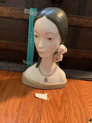 Vintage Lladro Young Girl Bust Figurine Juan Huerta Sculpture 3 • $319.20