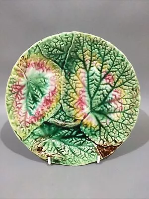 Vintage Majolica Dessert Plate Cabbage Leaf  • £19.95