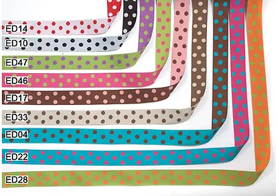 May Arts 25mm & 38mm Reversible Polka Dot Ribbon - Sold By The Metre • £2.17