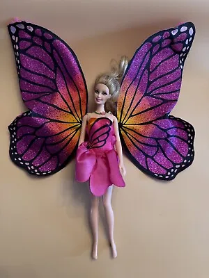 Mattel Barbie Mariposa & The Fairy Princess Mariposa Doll 2012 Butterfly Wings • $22.99