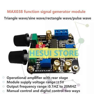 MAX038 Function Signal Generator Module Triangular Wave Sine Wave Rectangle • $40.99