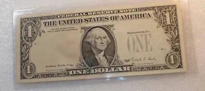 Major Error US Federal Reserve Note - $1. 1988 - Nice Condition # 818B • $598