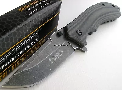 Tac Force Stone Washed Clip Blade G10 Micarta Speed Assisted Opening Knife 838D • $11.95