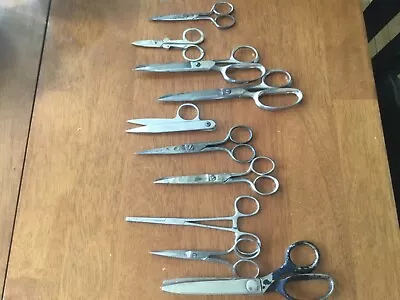 Vintage Lot Of Scissors Pinking Shears Thread Cutter USA German Italy Etc. • $15
