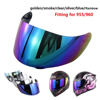 Motorcycle Helmet Visor Face Shield For SOMAN Helmets 955/960/955SKY/961 • $21.98