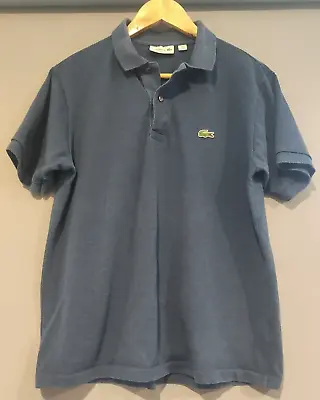 Lacoste Polo Shirt Mens Navy Blue Short Sleeve Classic Fit Size Medium FR 4 • $27.95