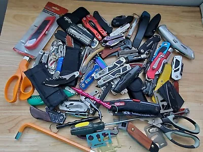 TSA LOT Of Knives Multi Tools & More! 15+ LBS Variety Mix! FREE SHIPPING! • $84.99