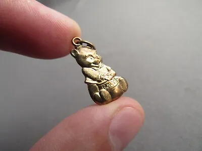 Vintage Disney Sterling Winnie The Pooh Bear Pendant Charm • $39.99