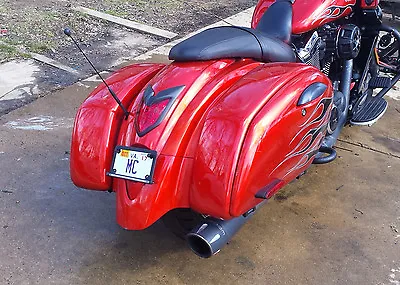 Kawasaki Vulcan 900 VN900 Integrated Turn Signal License Plate Relocator Mount • $88