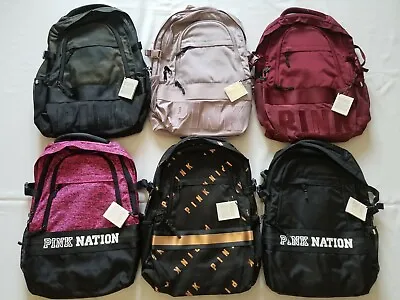 New Victoria's Secret PINK Collegiate Backpack Travel Laptop Book Bag Rare Gift • $59.99