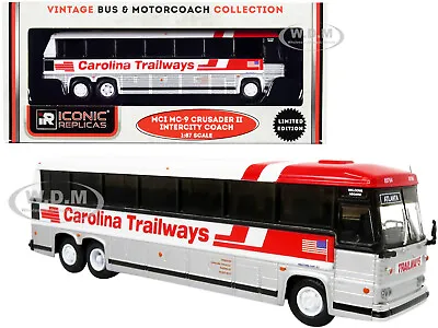 1980 Mci Mc-9 Crusader Ii Bus  Carolina Trailways  1/87 Iconic Replicas 87-0326 • $42.95