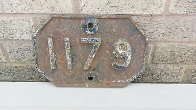 GREAT EASTERN RAILWAY BRIDGE PLATE  1179  Ex HARLESTON / HOMERSFIELD SUFFOLK • £45