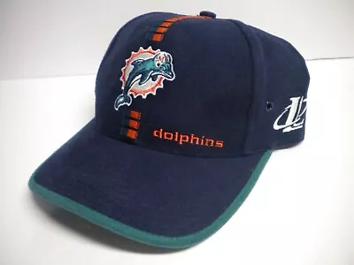 Vintage Miami Dolphins Logo NFL ProLine Adjustable Strap Buckle Hat Cap Football • $19.98