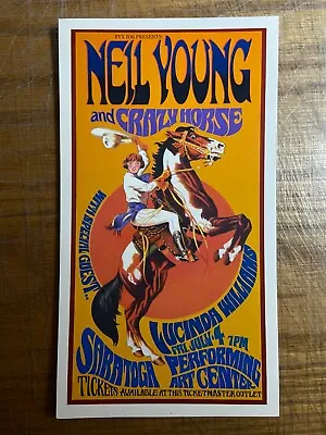 $9 • Buy Neil Young And Crazy Horse Concert Poster Art HANDBILL Lucinda Williams 