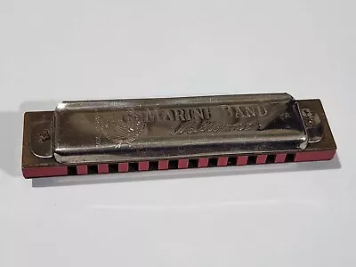 Vintage Harmonica M. Hohner Silver Gray Marine  C  Note Made In Germany • $24.99