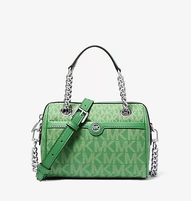 ☂️🍄Michael Kors BLAIRE☄️EXTRA-SMALL☄️Logo Duffel Crossbody Bag Palm Green • $209