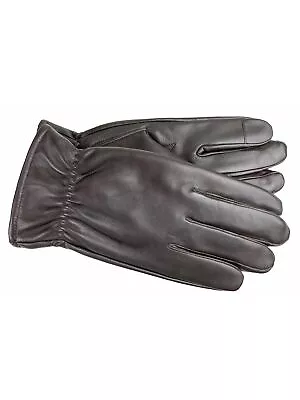 GLOVES INTERNATIONAL Mens Brown Leather Slip On Gloves M • $4.24