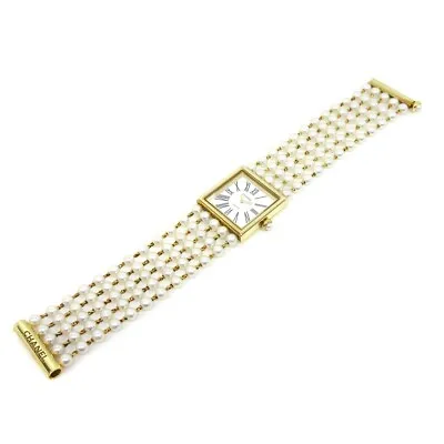 CHANEL Mademoiselle Wristwatch Watch Pearl 18K Ladies #M B.K.***** 65524 • $6372