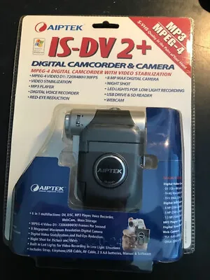 Aiptek IS-DV2+ 8 Megapixel Video Camera Camcorder Media Player MPEG 4/ MP3 • $119