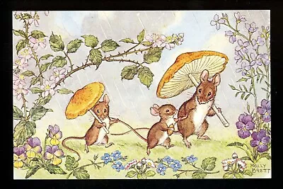 Artist Signed Postcard Molly Brett Medici Society Anthropomorphic Animals Mice • $5.99