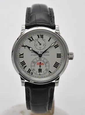 Ulysse Nardin Marine Chronometer 38mm Steel Silver Dial 263-22 Leather Automatic • $2799