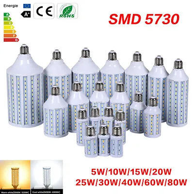 5730SMD E27 LED Corn Bulb Lamp Light Energy Saving Spotlight 10W-80W 110V 220V • $3.12