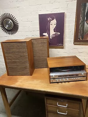 £75 • Buy Vintage Record Player Fidelity Stereo Teak Speakers Radio  Model UAI No 019768