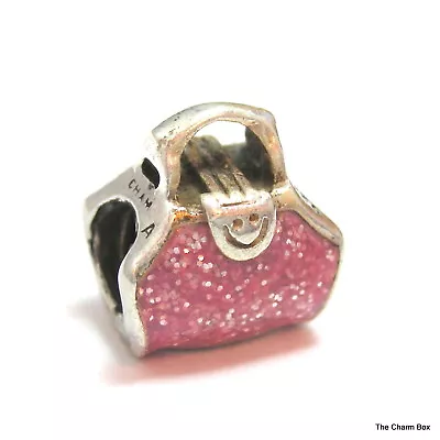 Miss Chamilia Silver & Pink Enamel Lets Go Shopping Handbag Charm-  2050-0110 • £24.99