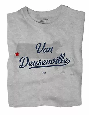 Van Deusenville Massachusetts MA T-Shirt MAP • $18.99