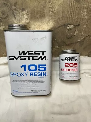 $79.99 • Buy WEST SYSTEM 105A Epoxy Resin (32 Fl Oz) Bundle With 205A Fast Epoxy Hardener Set