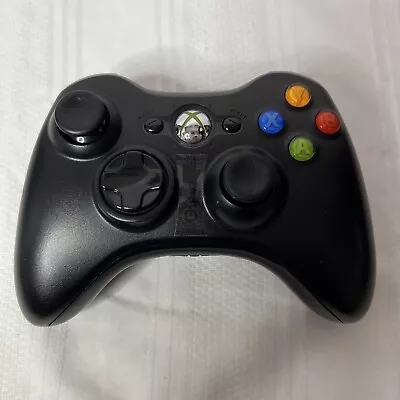 Official OEM Microsoft Xbox 360 Wireless Controller Black Tested Works EUC • $28.95