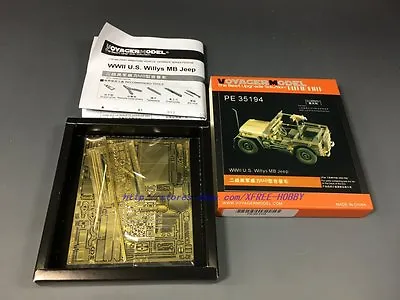 Voyager PE35194 1/35 WWII U.S. Jeep Willys MB Detail Set (For TAMIYA 35219) • $15.98