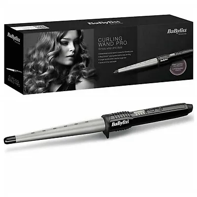 BaByliss Pro 2285CU Conical Ceramic Hair Curling Wand Salon Curler Tong Styler  • £35.69