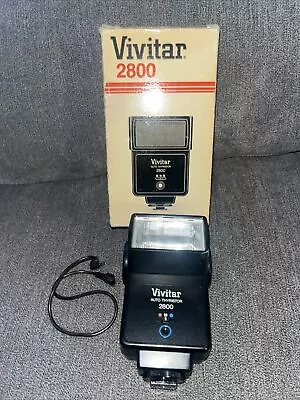 Vivitar Auto 2800 Electronic Flash With Box And Cord • $10