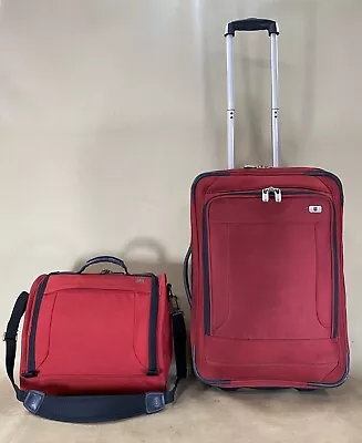 Victorinox Red Carry On Set 13  Tote & 20  Mobilizer Upright Wheeled Suitcase • $245