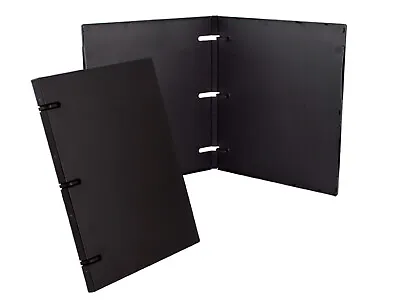 $17.99 • Buy 3 Ring Case Binder - .50 Inches - 3 Pack (Black) - Without Clear Outer Overlay