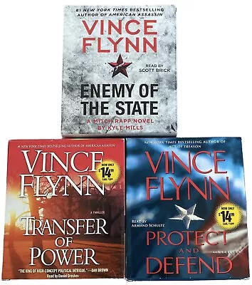 Vince Flynn Audiobooks Enemy Of The State Protect Defend Transfer Of Power • $64.99