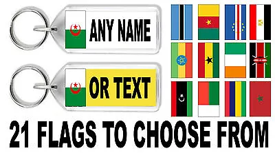 Personalised Registration Plate Style Keyring- African Flags *Great Gift* • £4.69